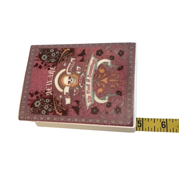 Ceramic Book Pot Pink Book of Hauntings Twisted Retreat book Box NEW - Picture 3 of 9